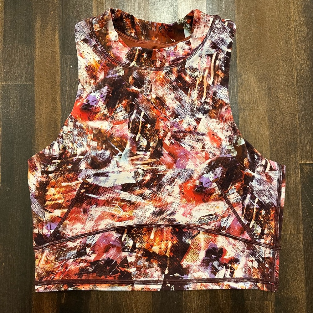 Lululemon Everlux and Mesh Cropped Tank size 6